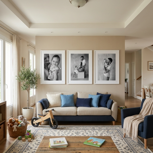 Triptyque photo - Portrait de famille - Tirage d'art et impression M-art-photographie